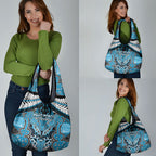 Aotearoa Iwi Ngati Porou Grocery Bag Maori Kowhaiwhai Pattern