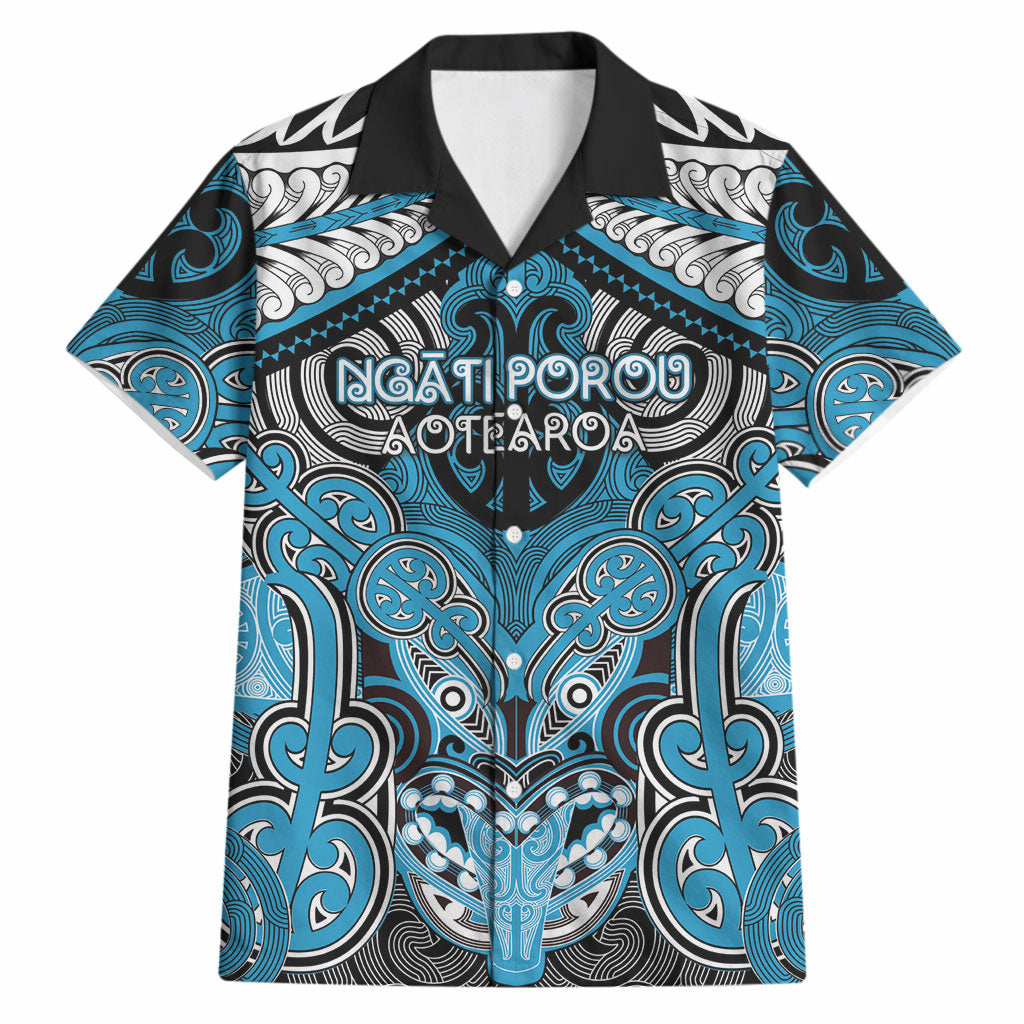 Aotearoa Iwi Ngati Porou Personalised Hawaiian Shirt Maori Kowhaiwhai Pattern