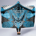 Aotearoa Iwi Ngati Porou Hooded Blanket Maori Kowhaiwhai Pattern