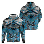 Aotearoa Iwi Ngati Porou Personalised Hoodie Maori Kowhaiwhai Pattern