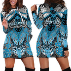 Aotearoa Iwi Ngati Porou Personalised Hoodie Dress Maori Kowhaiwhai Pattern