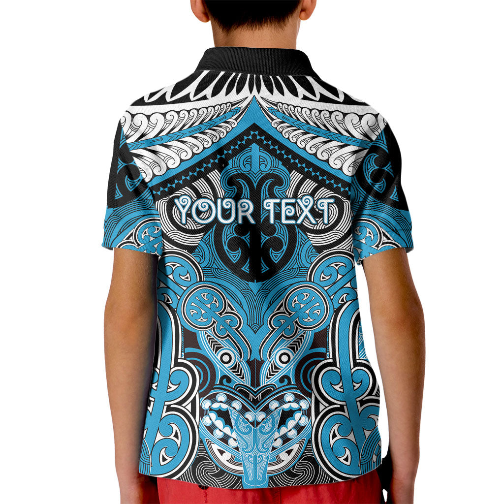Aotearoa Iwi Ngati Porou Personalised Kid Polo Shirt Maori Kowhaiwhai Pattern