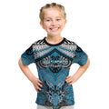 Aotearoa Iwi Ngati Porou Personalised Kid T Shirt Maori Kowhaiwhai Pattern