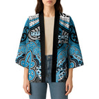 Aotearoa Iwi Ngati Porou Personalised Kimono Maori Kowhaiwhai Pattern