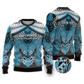 Aotearoa Iwi Ngati Porou Personalised Ugly Christmas Sweater Maori Kowhaiwhai Pattern