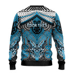 Aotearoa Iwi Ngati Porou Personalised Ugly Christmas Sweater Maori Kowhaiwhai Pattern