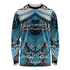 Aotearoa Iwi Ngati Porou Personalised Long Sleeve Shirt Maori Kowhaiwhai Pattern