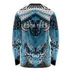 Aotearoa Iwi Ngati Porou Personalised Long Sleeve Shirt Maori Kowhaiwhai Pattern