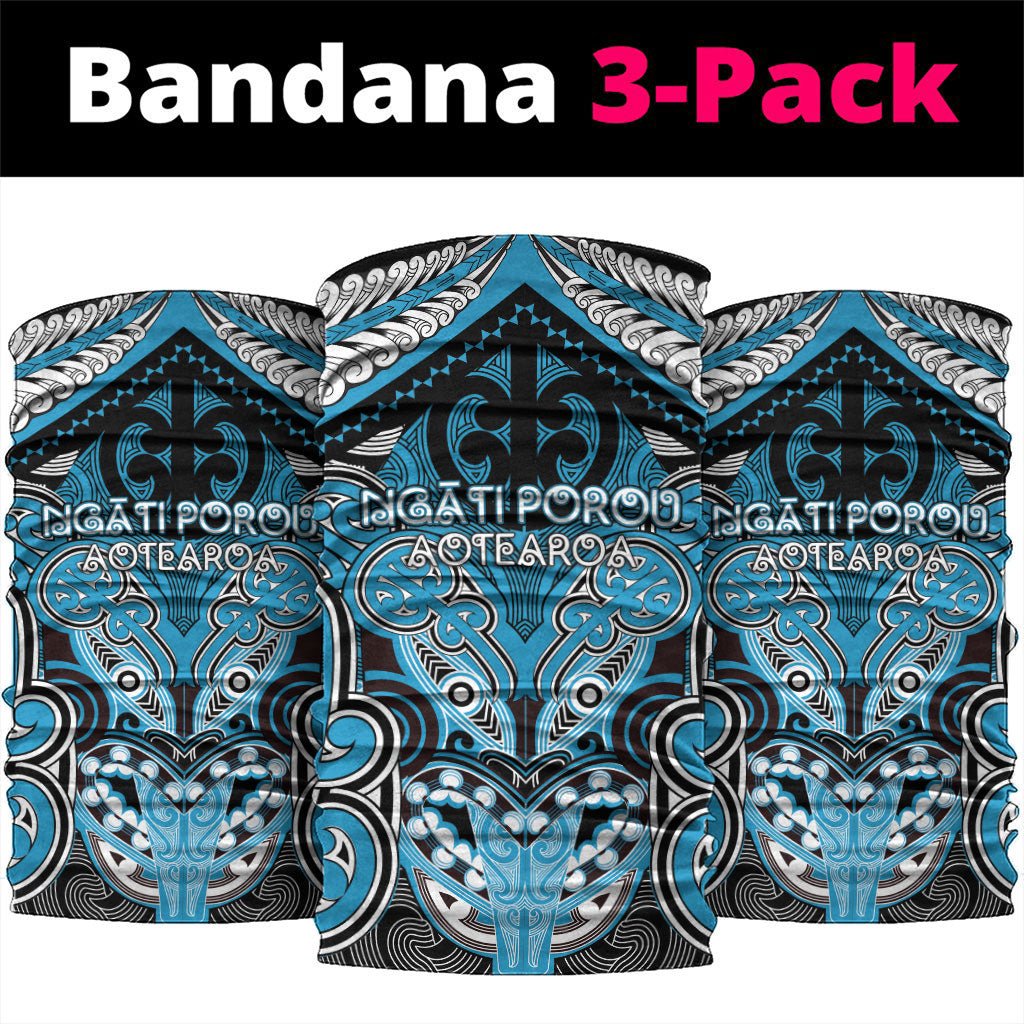 Aotearoa Iwi Ngati Porou Neck Gaiter Maori Kowhaiwhai Pattern
