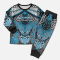 Aotearoa Iwi Ngati Porou Personalised Christmas Pajama Set Maori Kowhaiwhai Pattern