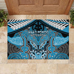 Aotearoa Iwi Ngati Porou Rubber Doormat Maori Kowhaiwhai Pattern