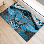 Aotearoa Iwi Ngati Porou Rubber Doormat Maori Kowhaiwhai Pattern