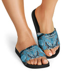 Aotearoa Iwi Ngati Porou Slide Sandals Maori Kowhaiwhai Pattern