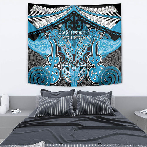Aotearoa Iwi Ngati Porou Tapestry Maori Kowhaiwhai Pattern