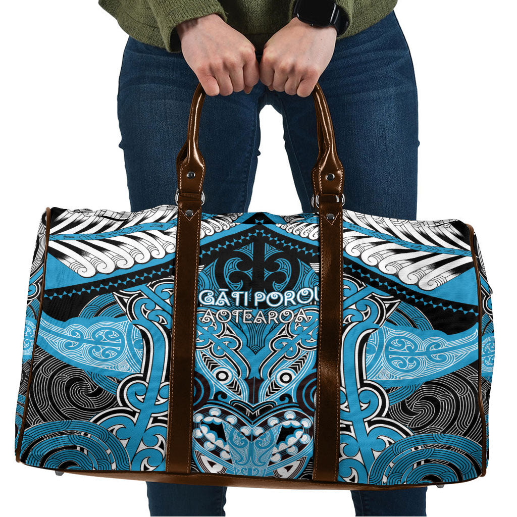Aotearoa Iwi Ngati Porou Travel Bag Maori Kowhaiwhai Pattern