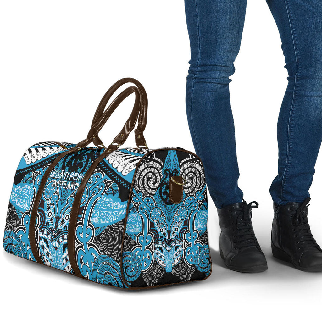 Aotearoa Iwi Ngati Porou Travel Bag Maori Kowhaiwhai Pattern