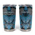 Aotearoa Iwi Ngati Porou Personalised Tumbler Cup Maori Kowhaiwhai Pattern