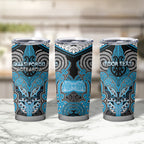 Aotearoa Iwi Ngati Porou Personalised Tumbler Cup Maori Kowhaiwhai Pattern