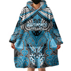 Aotearoa Iwi Ngati Porou Personalised Wearable Blanket Hoodie Maori Kowhaiwhai Pattern