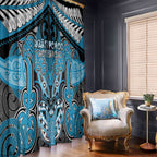 Aotearoa Iwi Ngati Porou Window Curtain Maori Kowhaiwhai Pattern