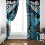 Aotearoa Iwi Ngati Porou Window Curtain Maori Kowhaiwhai Pattern