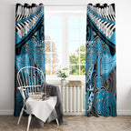 Aotearoa Iwi Ngati Porou Window Curtain Maori Kowhaiwhai Pattern