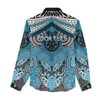 Aotearoa Iwi Ngati Porou Personalised Women Casual Shirt Maori Kowhaiwhai Pattern