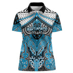 Aotearoa Iwi Ngati Porou Personalised Women Polo Shirt Maori Kowhaiwhai Pattern