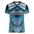 Aotearoa Iwi Ngati Porou Personalised Women V-Neck T-Shirt Maori Kowhaiwhai Pattern
