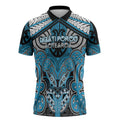 Aotearoa Iwi Ngati Porou Personalised Zipper Polo Shirt Maori Kowhaiwhai Pattern