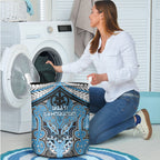 Aotearoa Iwi Ngati Kahungunu Laundry Basket Maori Kowhaiwhai Pattern