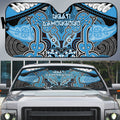 Aotearoa Iwi Ngati Kahungunu Auto Sun Shade Maori Kowhaiwhai Pattern