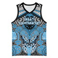 Aotearoa Iwi Ngati Kahungunu Personalised Basketball Jersey Maori Kowhaiwhai Pattern