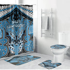 Aotearoa Iwi Ngati Kahungunu Bathroom Set Maori Kowhaiwhai Pattern