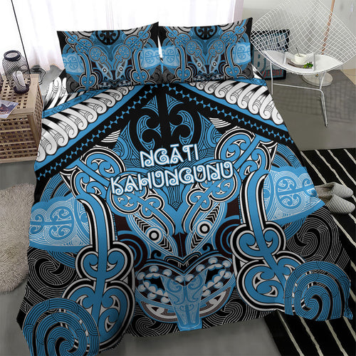 Aotearoa Iwi Ngati Kahungunu Bedding Set Maori Kowhaiwhai Pattern