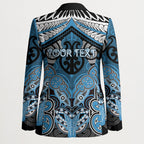 Aotearoa Iwi Ngati Kahungunu Personalised Blazer Maori Kowhaiwhai Pattern