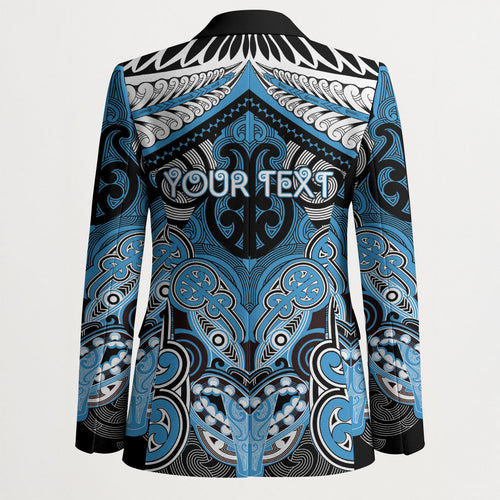 Aotearoa Iwi Ngati Kahungunu Personalised Blazer Maori Kowhaiwhai Pattern