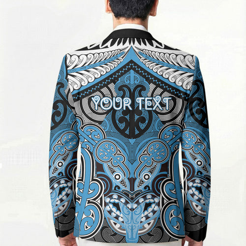Aotearoa Iwi Ngati Kahungunu Personalised Blazer Maori Kowhaiwhai Pattern