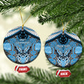 Aotearoa Iwi Ngati Kahungunu Personalised Ceramic Ornament Maori Kowhaiwhai Pattern