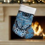 Aotearoa Iwi Ngati Kahungunu Personalised Christmas Stocking Maori Kowhaiwhai Pattern