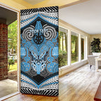 Aotearoa Iwi Ngati Kahungunu Personalised Door Cover Maori Kowhaiwhai Pattern