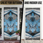 Aotearoa Iwi Ngati Kahungunu Personalised Door Cover Maori Kowhaiwhai Pattern