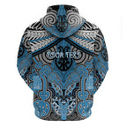 Aotearoa Iwi Ngati Kahungunu Personalised Hoodie Maori Kowhaiwhai Pattern