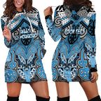 Aotearoa Iwi Ngati Kahungunu Personalised Hoodie Dress Maori Kowhaiwhai Pattern