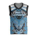 Aotearoa Iwi Ngati Kahungunu Personalised Christmas Knitted V-Neck Vest Maori Kowhaiwhai Pattern