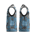 Aotearoa Iwi Ngati Kahungunu Personalised Christmas Knitted V-Neck Vest Maori Kowhaiwhai Pattern