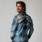 Aotearoa Iwi Ngati Kahungunu Personalised Long Sleeve Polo Shirt Maori Kowhaiwhai Pattern