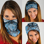 Aotearoa Iwi Ngati Kahungunu Neck Gaiter Maori Kowhaiwhai Pattern