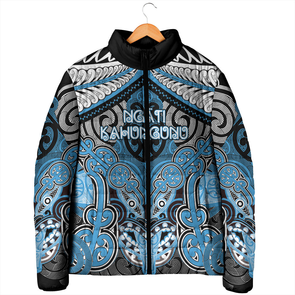 Aotearoa Iwi Ngati Kahungunu Personalised Padded Jacket Maori Kowhaiwhai Pattern