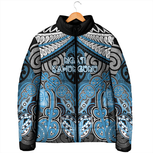Aotearoa Iwi Ngati Kahungunu Personalised Padded Jacket Maori Kowhaiwhai Pattern